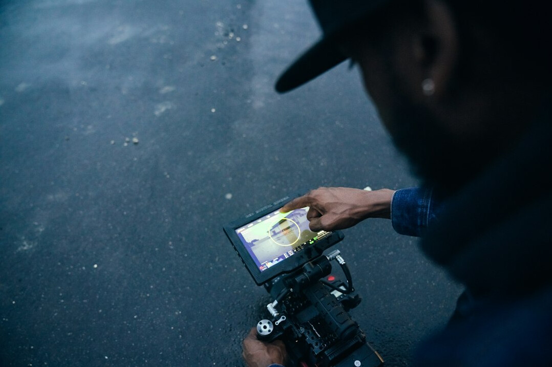 detective reviewing footage