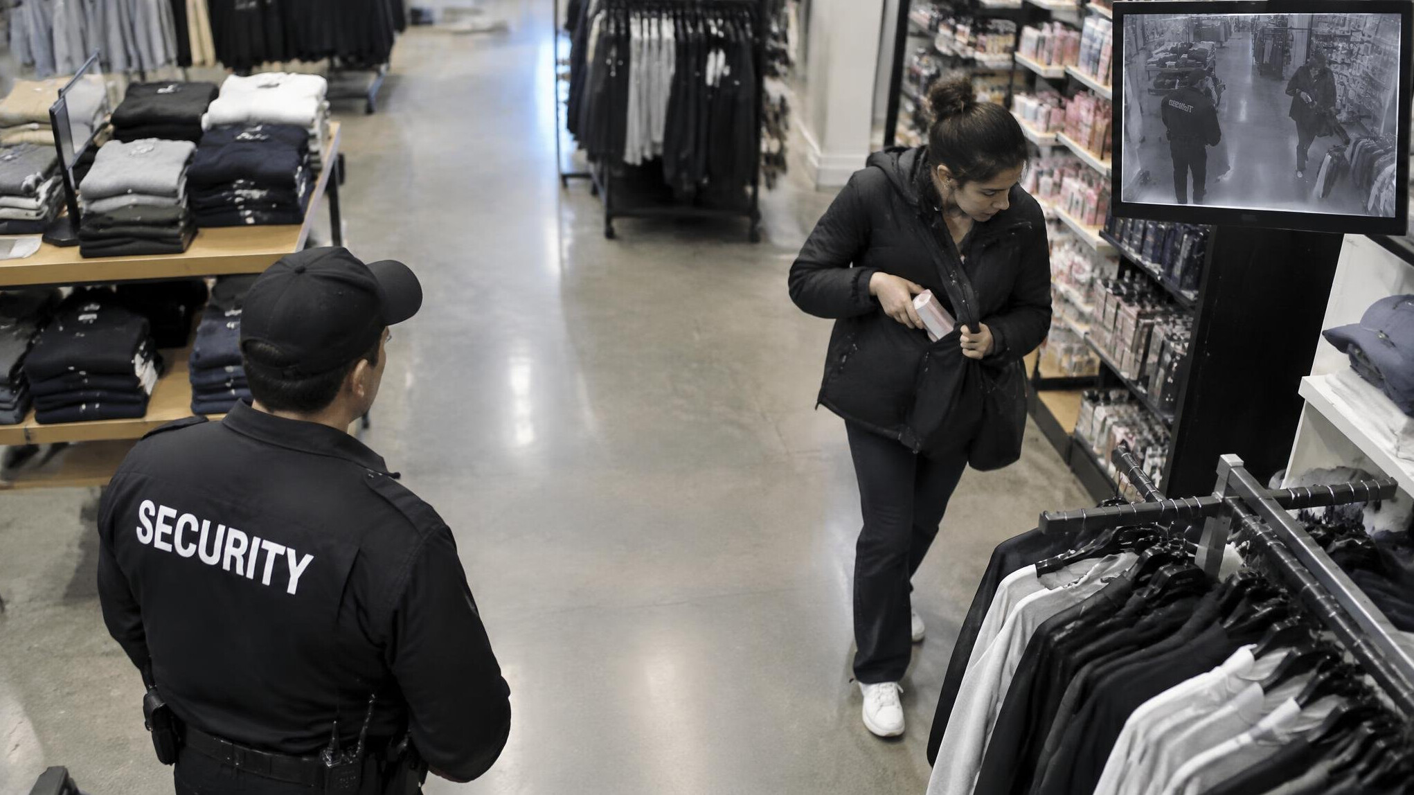 store security guard watching
