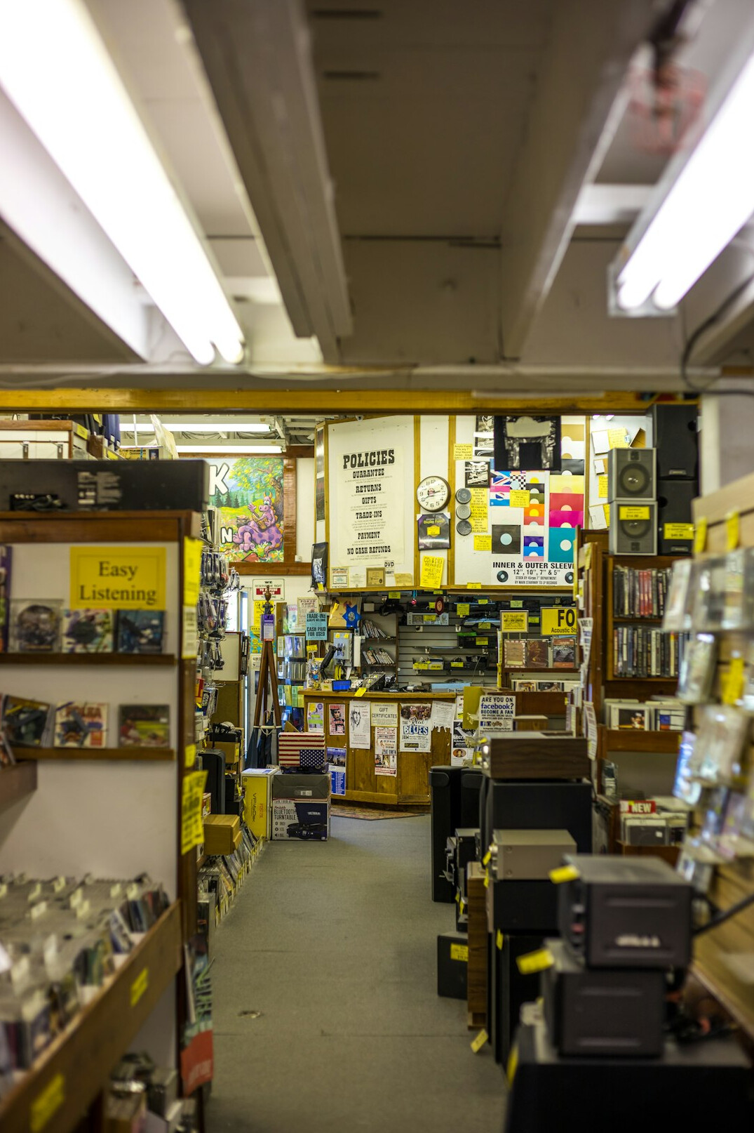 electronics store aisle